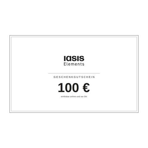 Iasis Elements Geschenkgutschein über 100 Euro