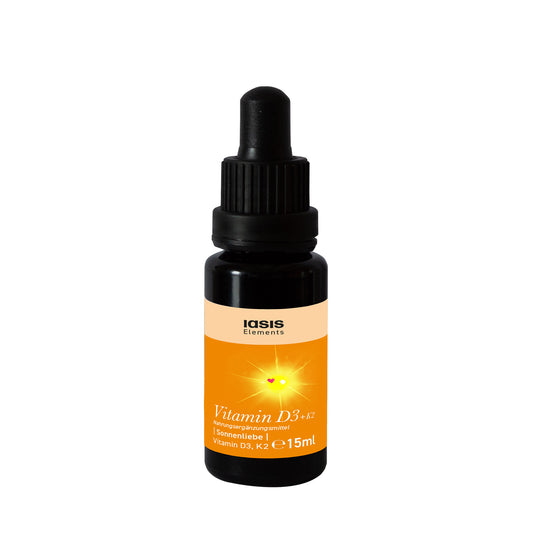 Vitamin D3+K2 Tropfen ▪  Sonnenliebe ▪ 15 ml