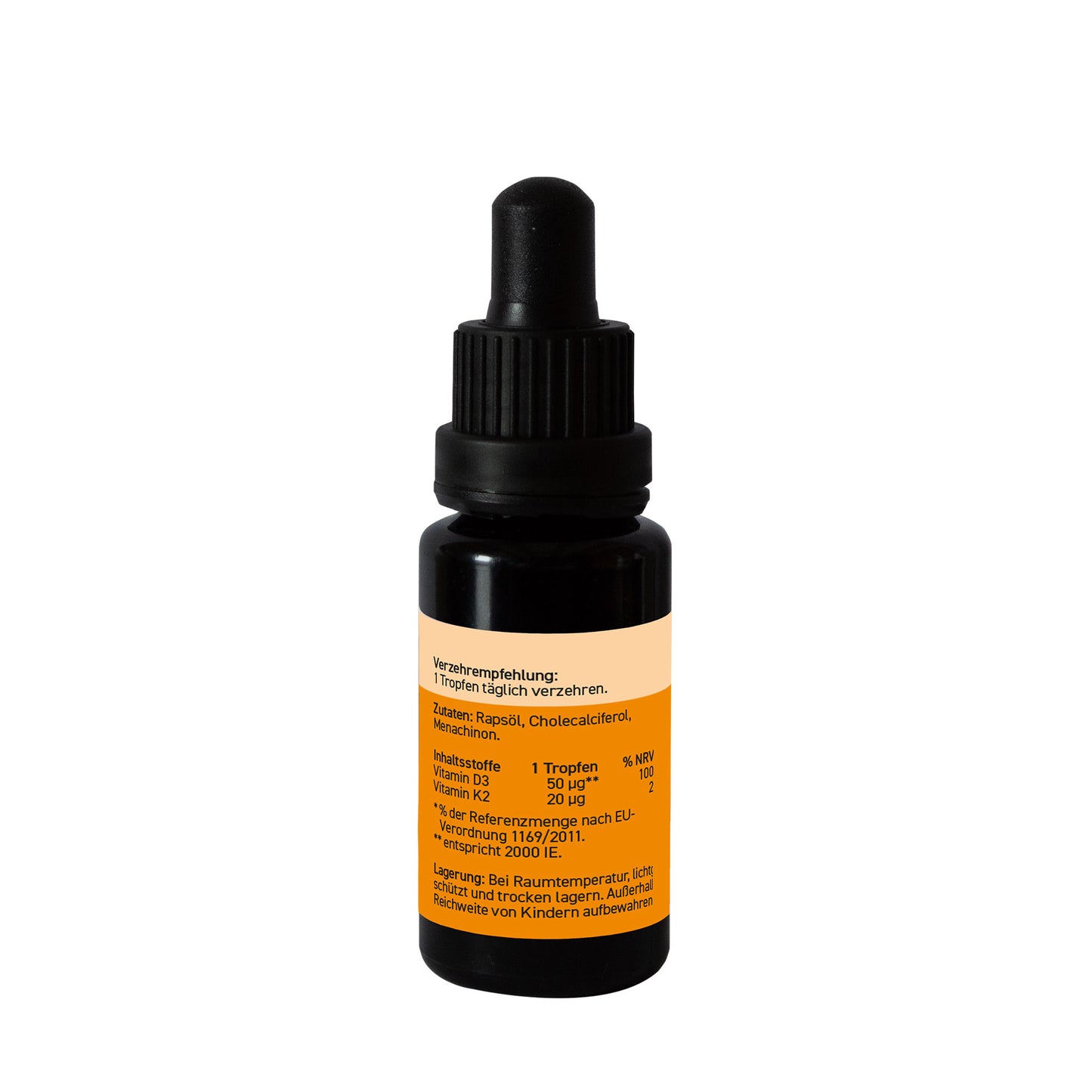 Vitamin D3+K2 Tropfen ▪  Sonnenliebe ▪ 15 ml