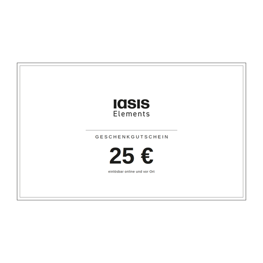 Iasis Elements Geschenkgutschein über 25 Euro
